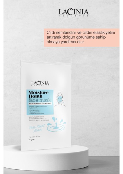 Kağıt Yüz Maskesi Nem Bombası Cilt Elastikiyetini Artırıcı 15gx5 Besleyici Etki fiyatları