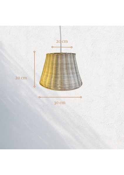Rattan Bambu Sarkıt Avize