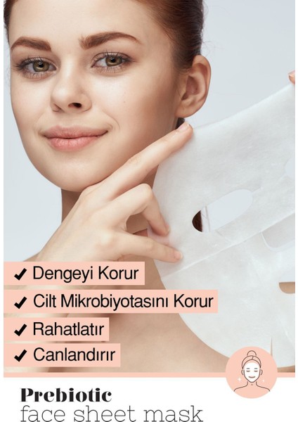 Kağıt Yüz Maskesi (Prebiotic) 15gx5 adet fırsatları