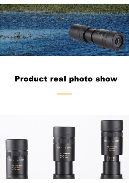 10-300X40 Hd Zoom Monoküler Teleskop Mobil Telefoto Lens Üçayaklı Açık Hava Kamp Kuş Gözlemciliği Seyahat Değiştirme (Yurt Dışından) modelleri