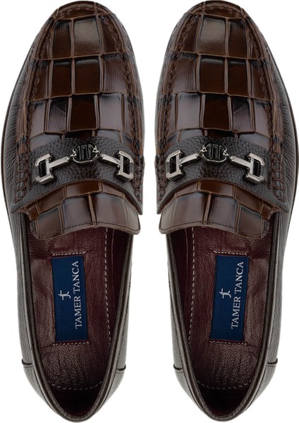 Erkek Deri Kahverengi Loafer Ayakkabı 863 R02 Erk Ayk SK24-25 Kahve indirimleri