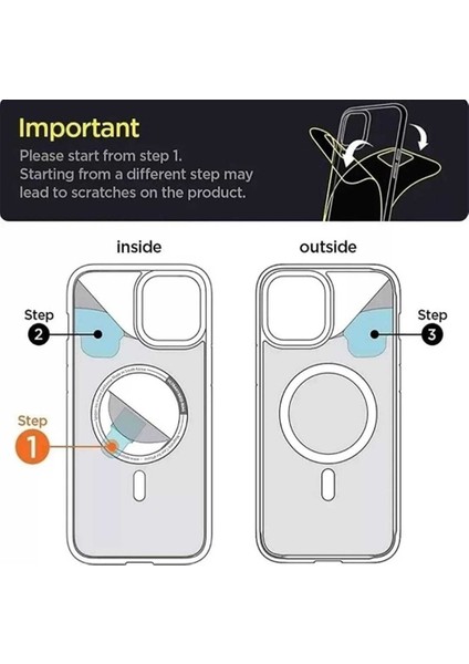 Iphone 11 Kılıf Magsafe Şeffaf Kapak Magnetic Crystal Case fırsatları