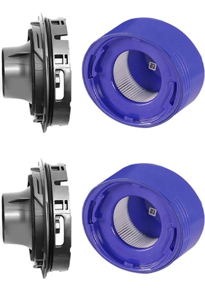 V7 V8 Elektrikli Süpürge Aksesuarları Için 2x Motor Arka Kapak Filtre Takımı (Yurt Dışından)