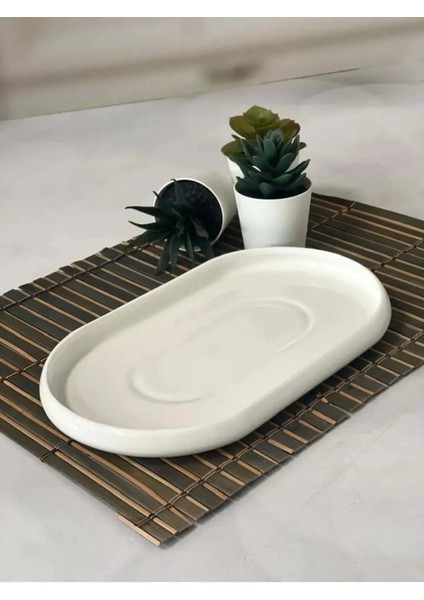 Karçiçeği Home 4'lı Oval Kayık Tabak Seti 27CM