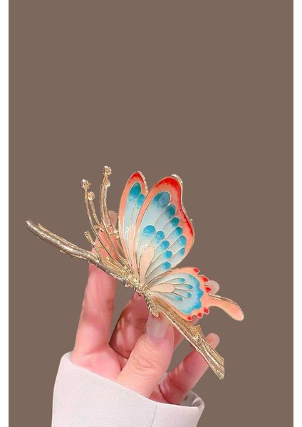 Fairytale Mineli Kelebek Metal Mandal Toka