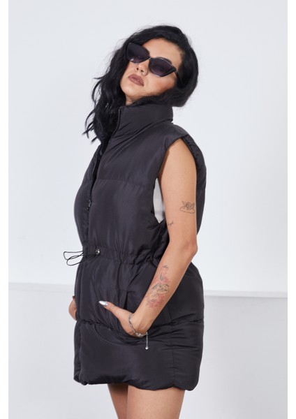 Beli Lastikli Kadın Siyah Şişme Yelek fırsatları