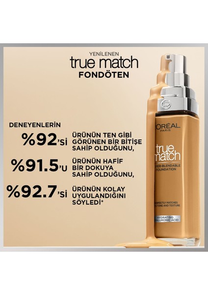 True Match Bakım Yapan Fondöten - 2C Soğuk Alt Ton