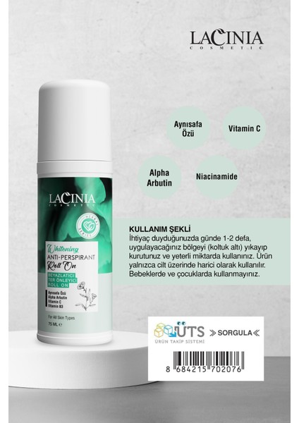 Beyazlatıcı Roll On 75 ml
