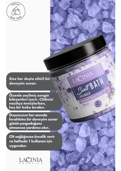 Duş Tuzu Lavender - Renksiz 250 gr fiyatları