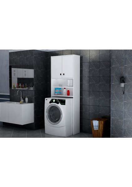 Dilem 2 Kapaklı Banyo Dolabı - Beyaz