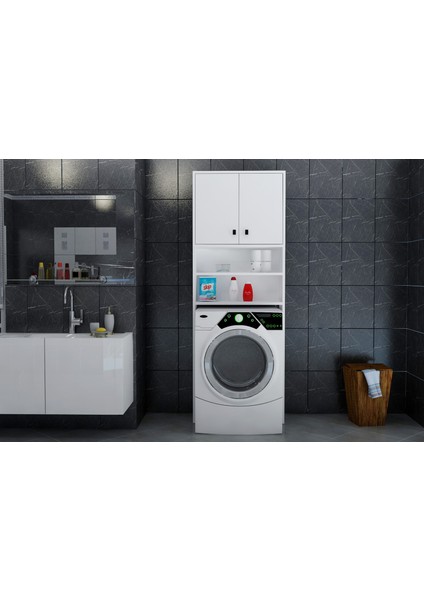 Dilem 2 Kapaklı Banyo Dolabı - Beyaz