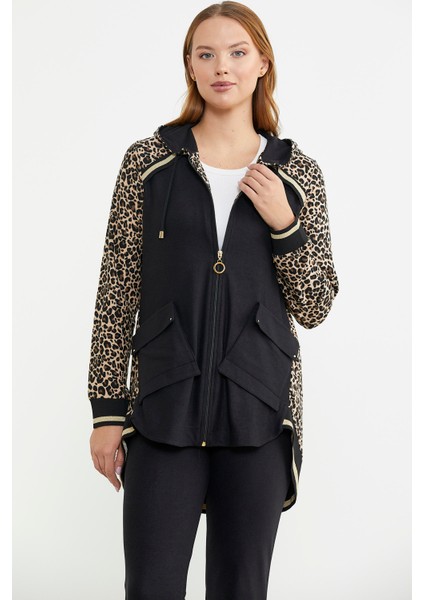 Rahat Kalıp Leopar Kombinli Takım - Kahve fiyatları