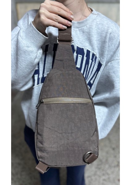 Unisex Krinkıl Su Geçirmez Modern Body Bag Çapraz Omuz Çantası 3300 Vizon fırsatları