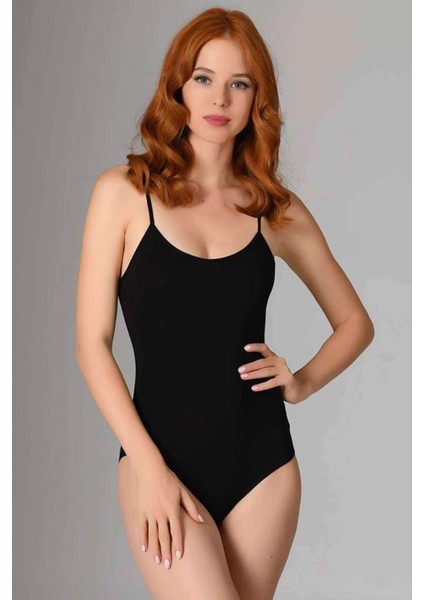 2 Adet Ip Askılı Kadın Çıtçıtlı Body Siyah ve Beyaz modelleri