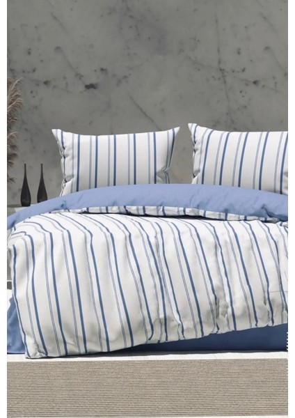 Çift Kişilik Nevresim Takımı Line I 200 x 220 I Blue
