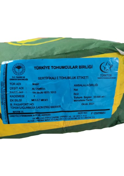 Fito Altamira Mısır Tohumu 5 kg Yaklaşık 15000'LI modelleri