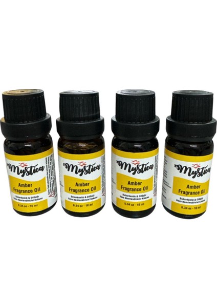 Mystica Amber Aroma Yağı Esansiyel Yağ Buhurdanlık Kokusu 4
