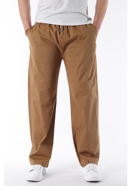 Camel Bol Paça Beli Bağlamalı Erkek Pantolon E7403 fiyatları
