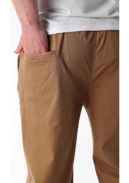 Camel Bol Paça Beli Bağlamalı Erkek Pantolon E7403 modelleri
