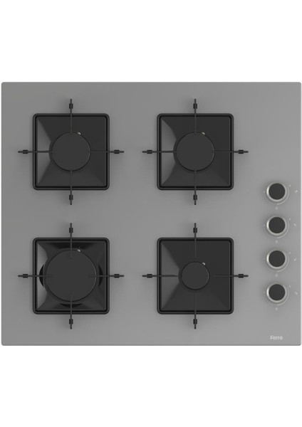 Fryart Gri Set (D065 Gri Davlumbaz -SS208 Gri Ocak- XE63CPR Fryart Gri Fırın)