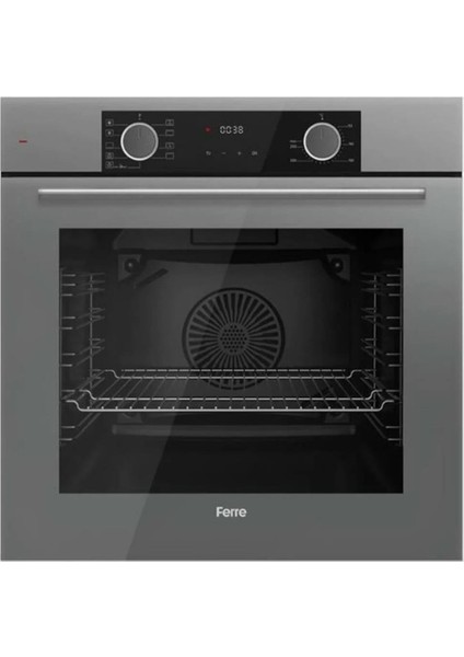 Fryart Gri Set (D065 Gri Davlumbaz -SS208 Gri Ocak- XE63CPR Fryart Gri Fırın)