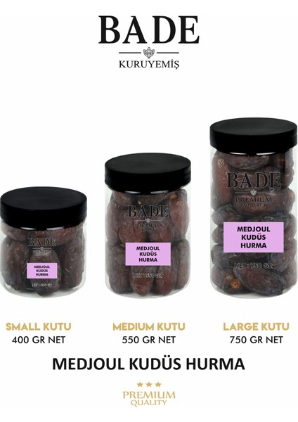Medjoul Kudüs Hurma Jumbo Iri Boy 750 Gr.