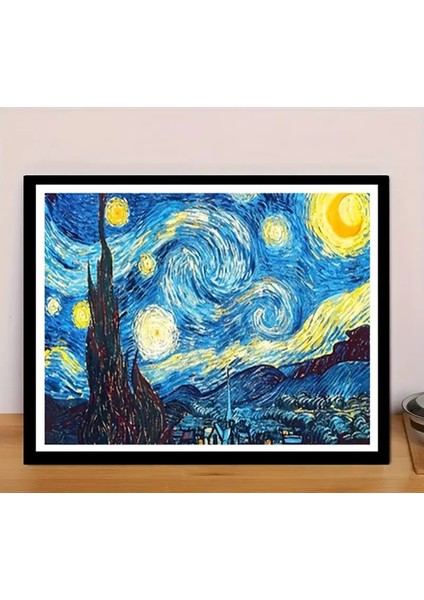 Vincent Van Gogh - Yıldızlı Gece 5d Elmas Sanat Kiti