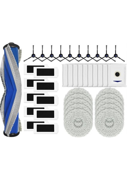 Debot T30 Pro Omni / DDX14 Ana Yan Fırça Hepa Filtre Paspas Bezleri Bez Toz Torbası Robot Süpürgeler Aksesuarları (Yurt Dışından)