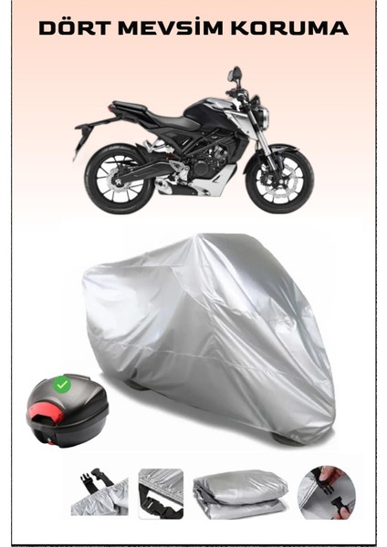 Honda Cb 125 R Arka Çanta Uyumlu Motosiklet Branda Su Geçirmez Dayanıklı Kumaş