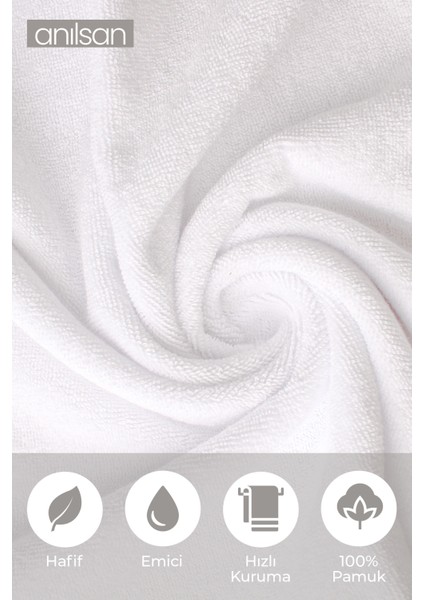 6'lı Beyaz Jakarlı El Havlusu - 50x90 Cm, 230 Gr, %100 Pamuk, Spa Ve Otel Havlusu, Günlük Kullanıma Uygun fırsatları