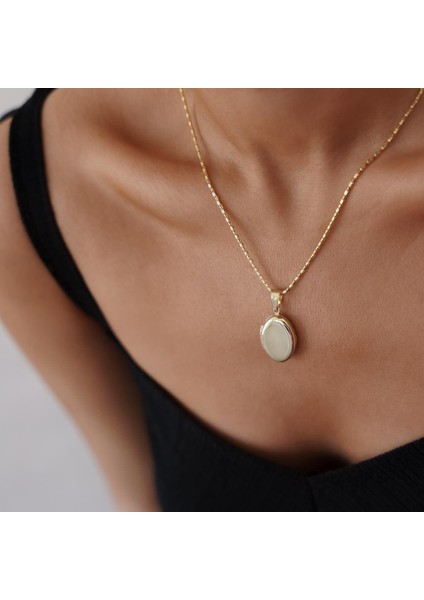 Oval Madalyon Altın Kolye fiyatları