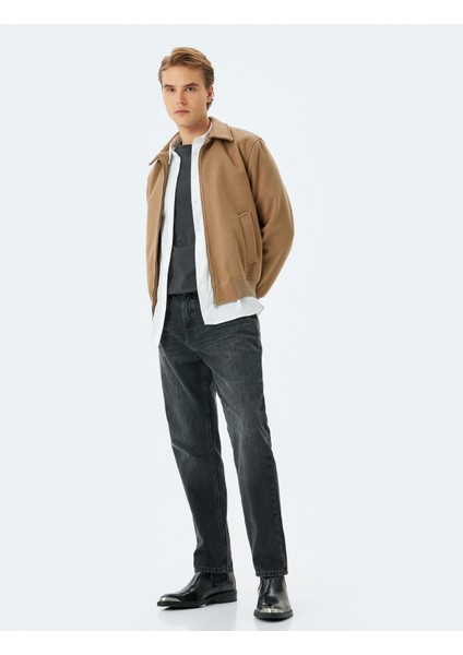 Normal Bel Pamuklu 90's Straight Fit Jean Pantolon - Korban Jean