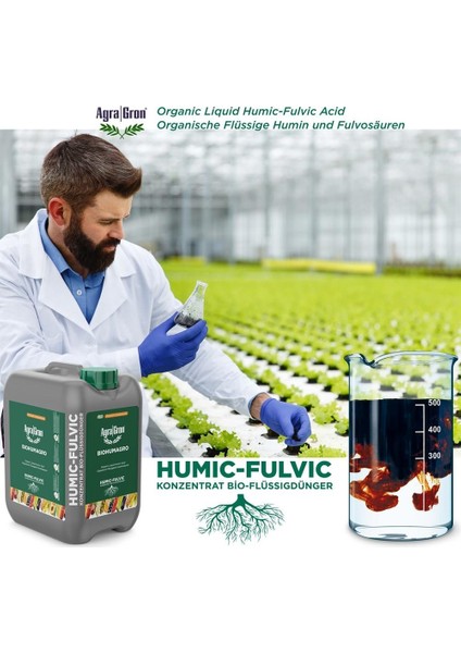 Biohumagro Humik Fülvik Asit 20 lt Tüm Bitkilerde Kullanıma Uygun Toprak Düzenleyici