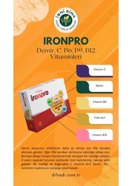Ironpro Takviye Edici Gıda modelleri
