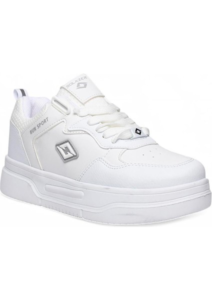 Slz Beyaz Gümüş Cilt Bağcıklı Kadın Spor Ayakkabı fiyatları