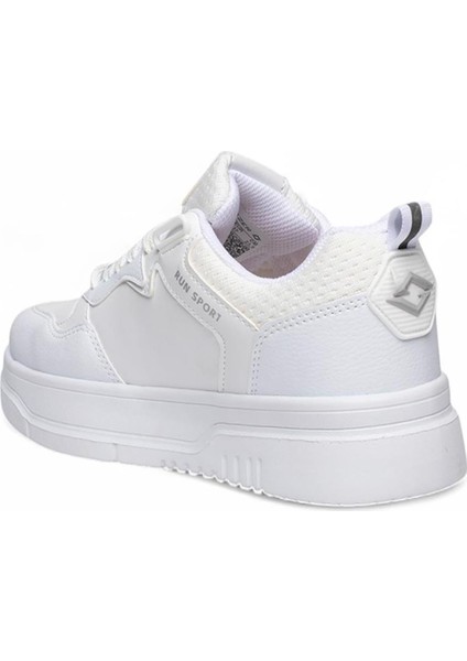 Slz Beyaz Gümüş Cilt Bağcıklı Kadın Spor Ayakkabı modelleri