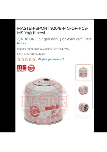 Oto Yağ Filtre, Yağ Filtre