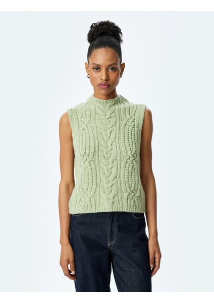 Kolsuz Bisiklet Yaka Dokulu Triko Süveter modelleri