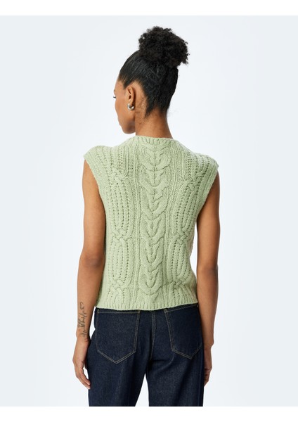 Kolsuz Bisiklet Yaka Dokulu Triko Süveter fırsatları