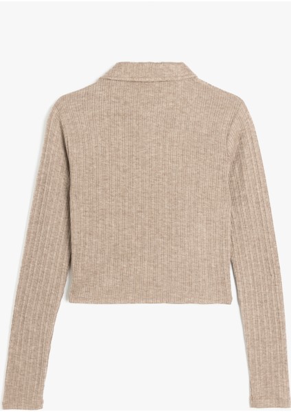 Uzun Kollu Düğmeli Slim Fit Polo Yaka Tişört fiyatları