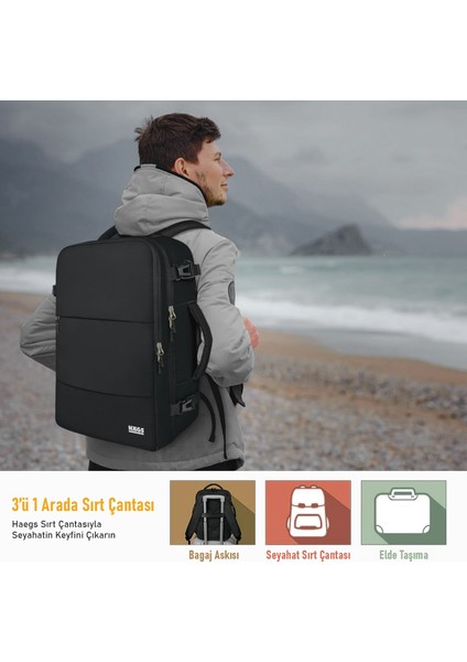 Laptop Sırt Çantası, Seyahat Çantası Hafif Küçük El Bavulu Valiz, Bayan Sırt Çantası Notebook Bilgisayar Macbook Organizer Çanta Kiremit Turuncu