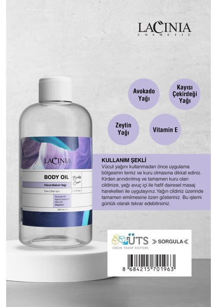 Vücut Yağı 250ML ( Avokado Yağı, Kayısı Çekirdeği Yağı, Zeytin Yağı, Vitamin E )