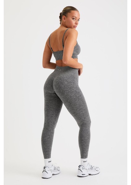 Gymhams-Tla Serisi Kalçası Büzgülü Push Up Kalça Şekillendirici Seamless Scrunch Likralı Spor Kadın Tayt