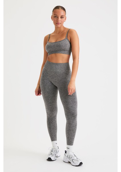 Gymhams-Tla Serisi Kalçası Büzgülü Push Up Kalça Şekillendirici Seamless Scrunch Likralı Spor Kadın Tayt