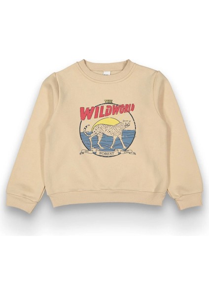 Erkek Çocuk Wild World Baskılı Sweatshirt
