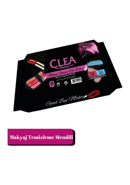 Aquella Fashion Makyaj Temizleme Islak Mendili 25li