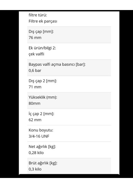 Yağ Filtresi, Oto Yağ Filtresi fiyatları