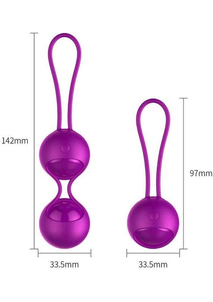 Titreşimli Uzaktan Kumandalı Kegel Egzersiz Topu Cinsel Sağlık Masaj Aşk Topları