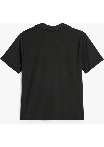 Kısa Kollu Polo Yaka Slim Fit Spor Tişört fiyatları