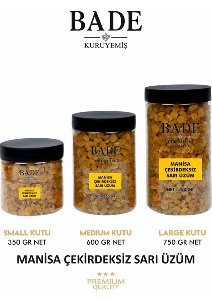 Sarı Çekirdeksiz Manisa Üzümü Iri Boy 750 Gr.
